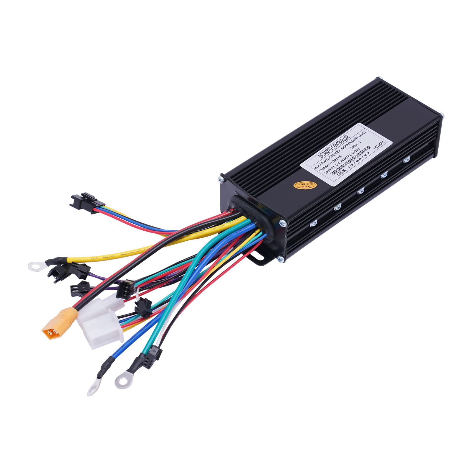 Electric Bicycle Controller Kit, 36V 48V 1000W E-Bicycle Dual Drive Motor Brushless Controller with LCD Display Color Screen Kit for Electric Bicycle Scooter