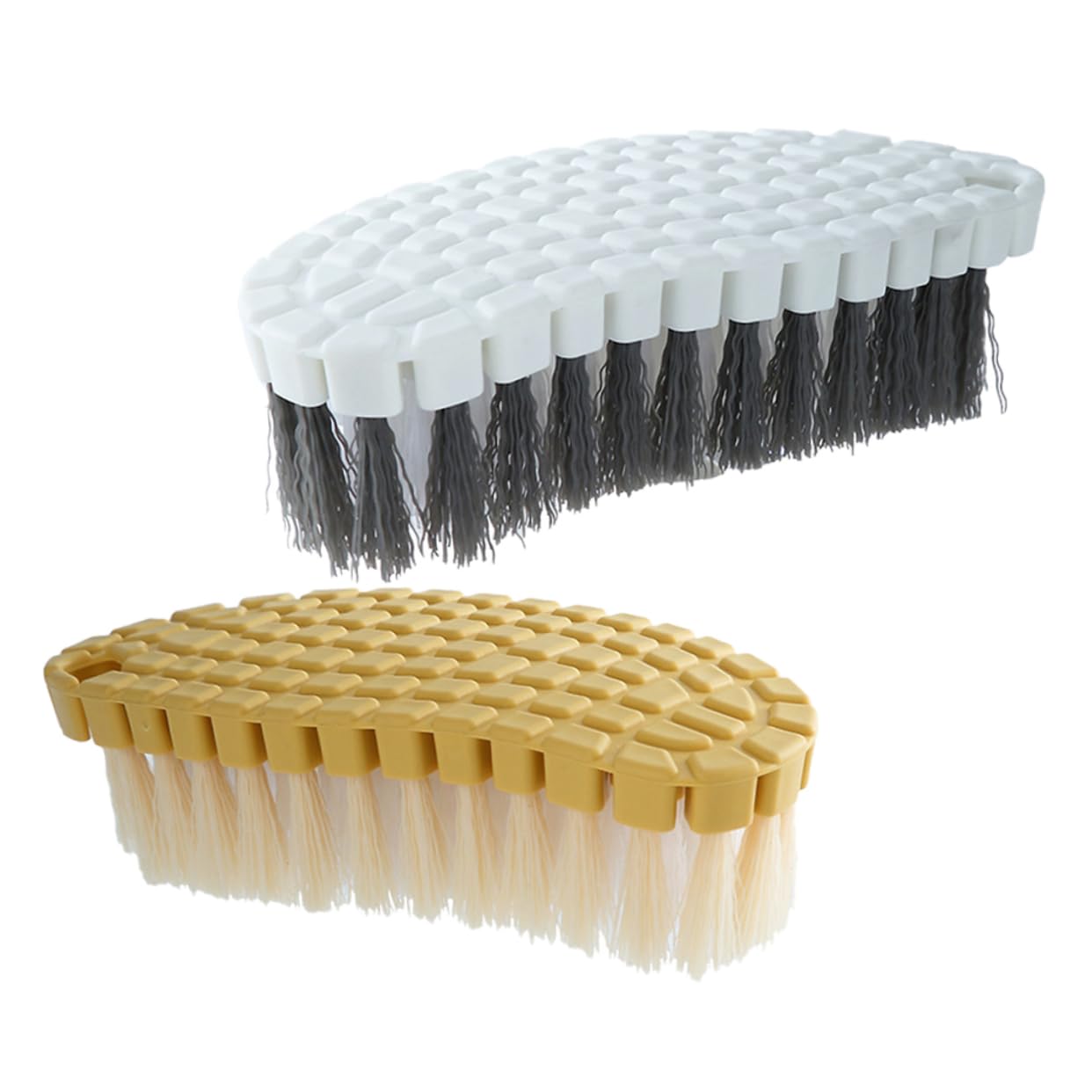 Cabilock 5 Set Pennello Per La Pulizia Del Setola Domestico Microfibra Scrubber Spazzolone Macchia Spazzola Per La Pulizia Accessori Per Il Bagno Spazzoloni Plastica 2 Pezzi * 5