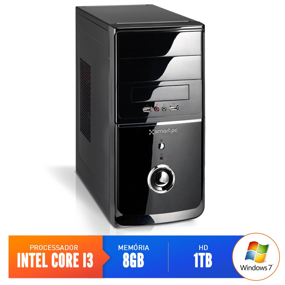 Computador Smart Pc 80206 Intel Core i3 (8GB HD 1TB) Windows