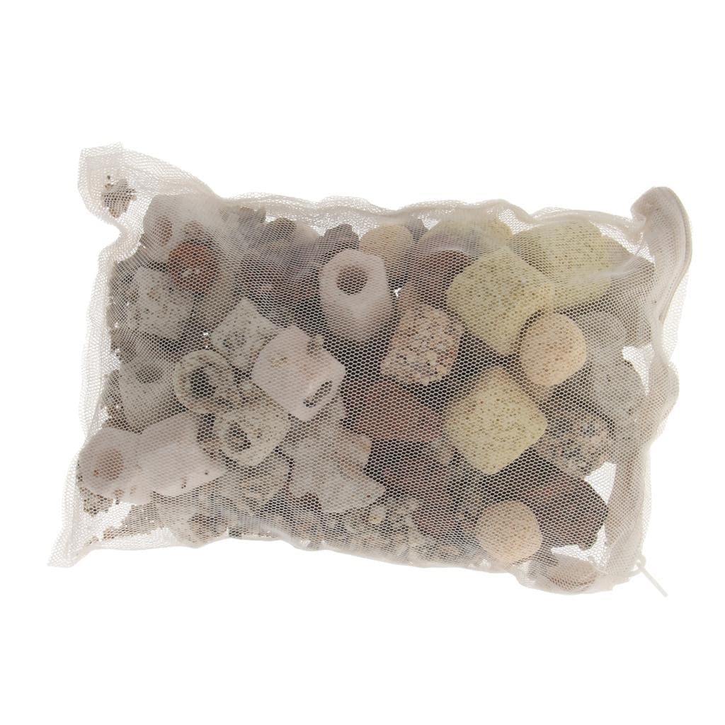 AUEL 700g Ceramic Filter Rings Biological Filter Media for Aquarium