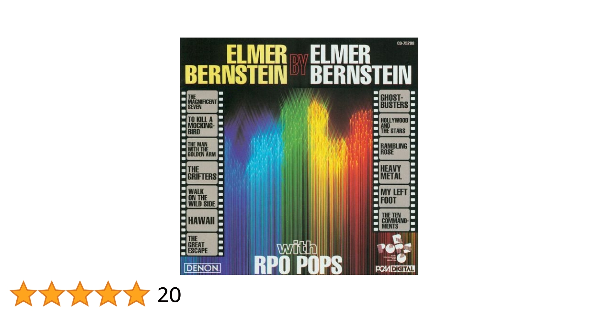 オリジナルサウンドトラックCD エルマー・バーンスティンBOX Bernstein, Elmer, Rpo Pops - Elmer Bernstein By Elmer