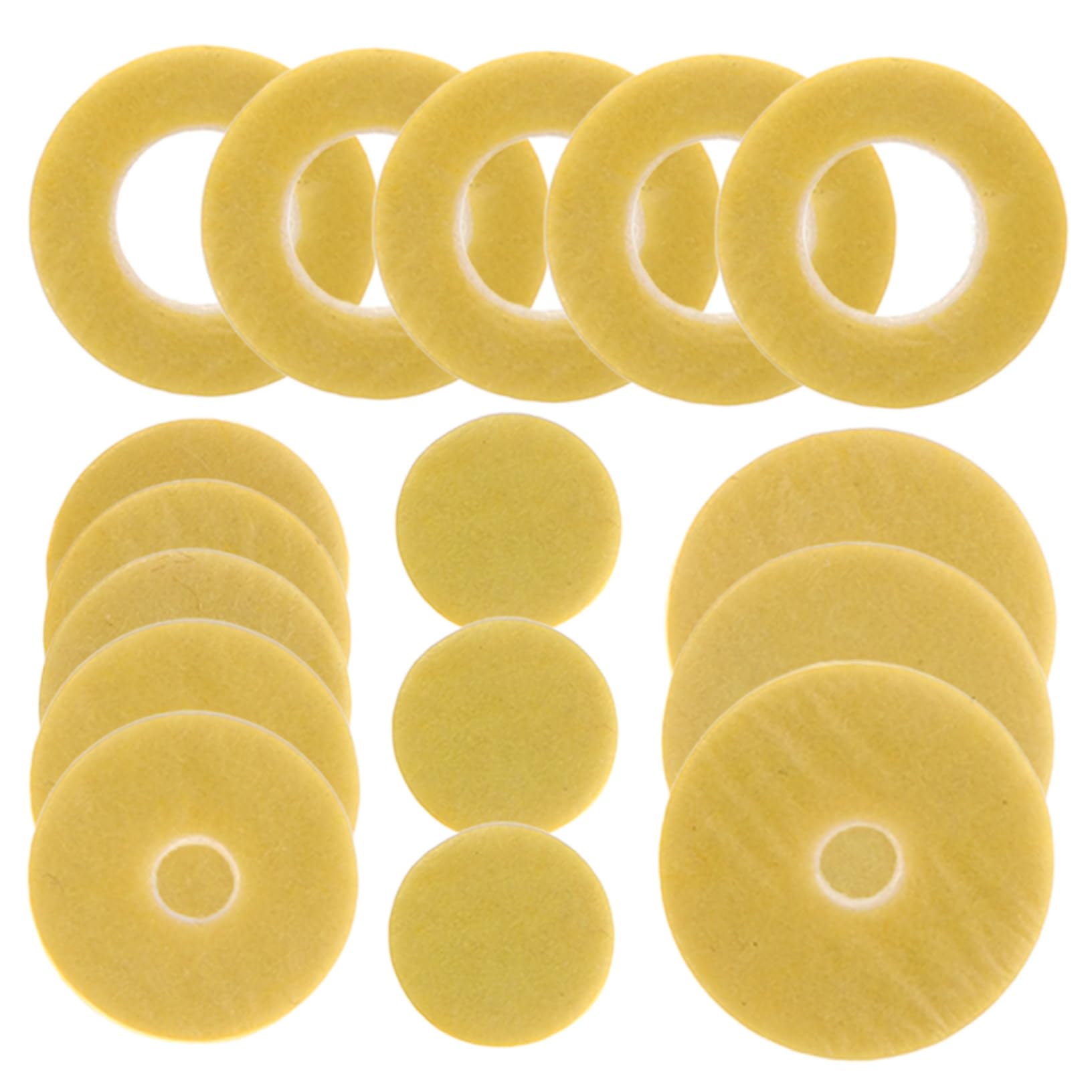 GOOHOCHY 1 Set Flute Washers Durable Felt Key Gaskets for Flute Repair Various Nonslip Design for Enhanced Playing Confidence Essential Musical Instrument Supplies