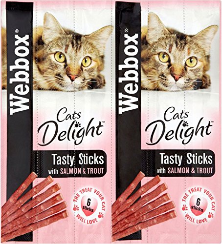 Webbox Cat Sticks Salmon & Trout 6stk (Pack of 12)