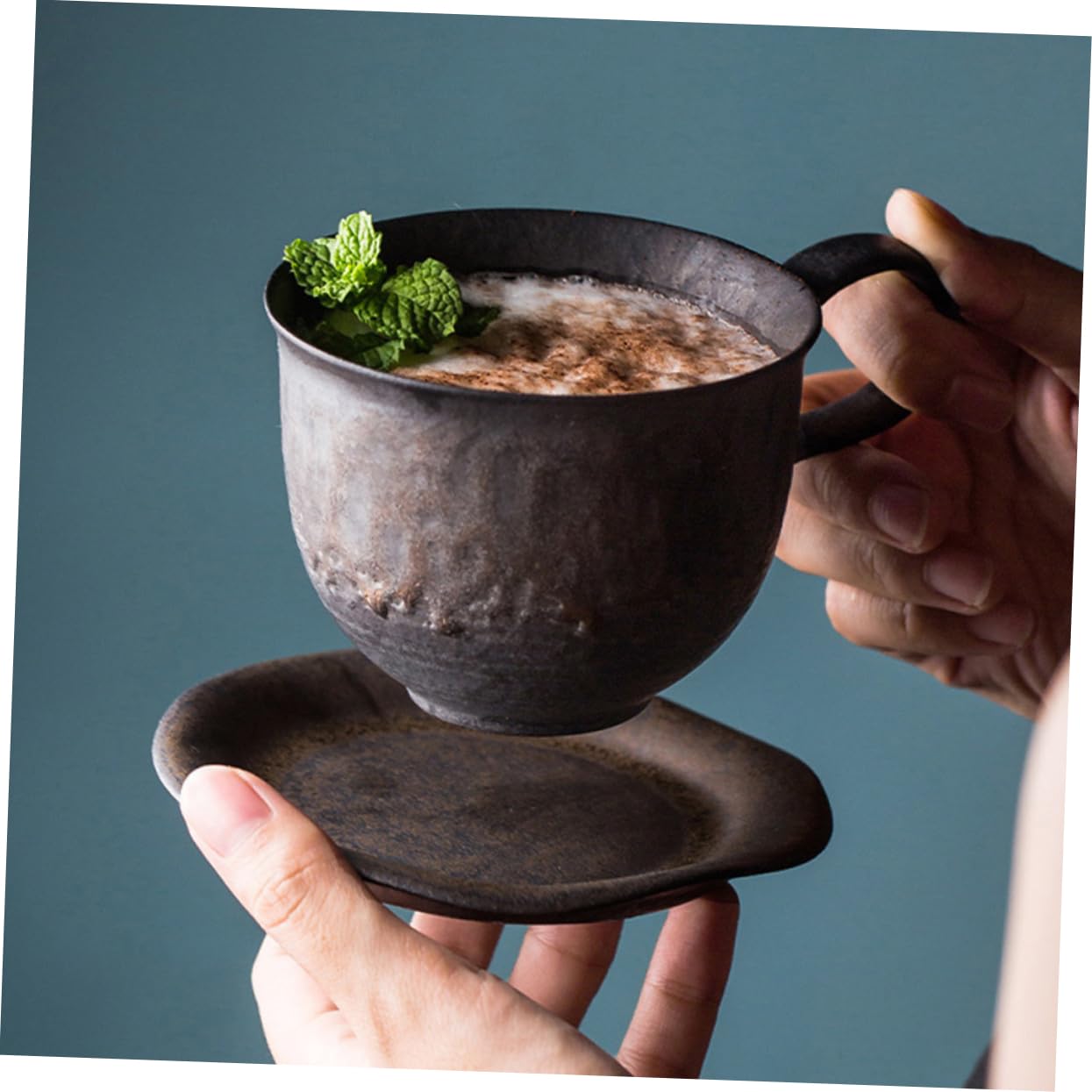 Retro Emaille Tassen Set - 3 Bunte Becher Für Kaffee & Tee