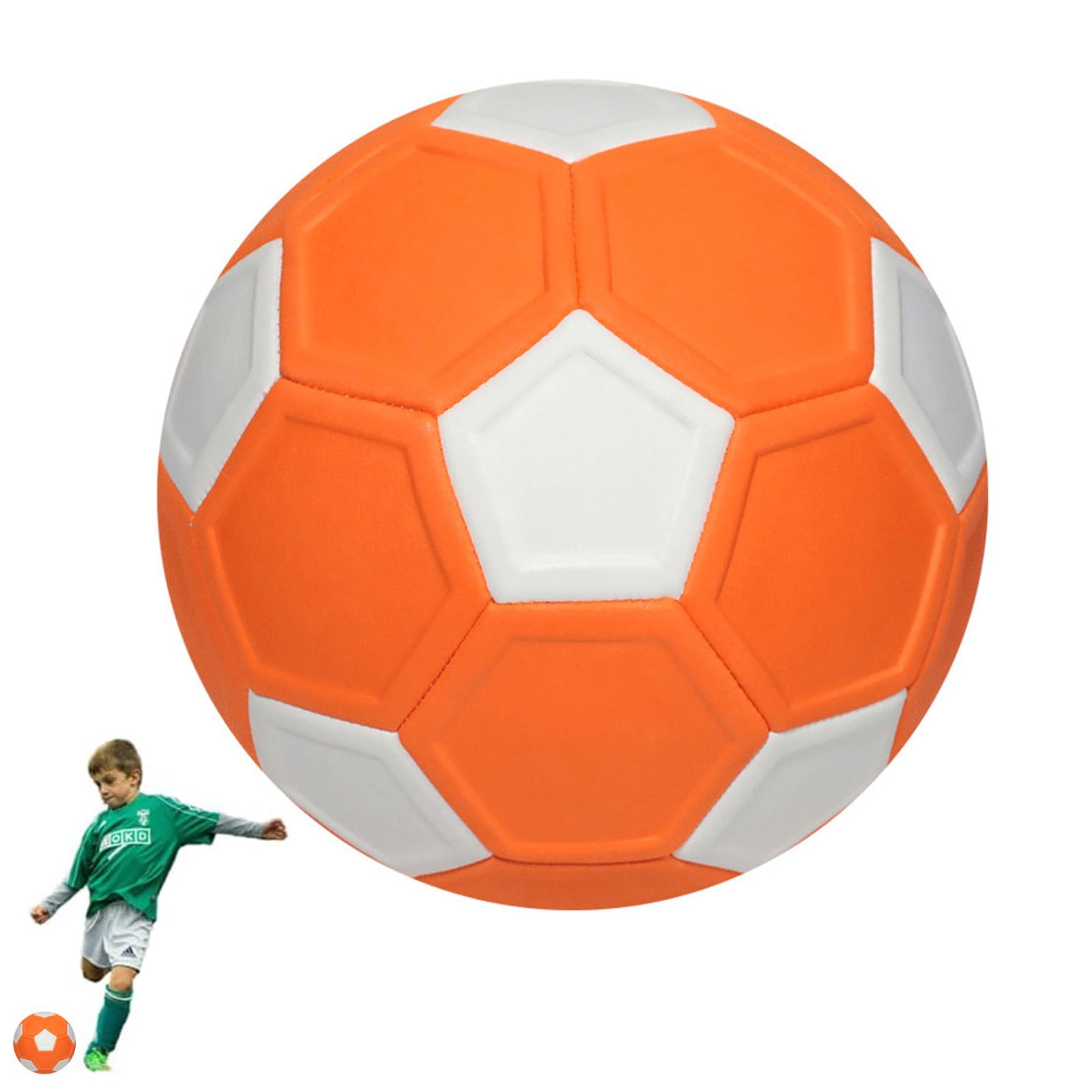 Swerve Ball Curve Ball Indoor Football Size 5, Interactive Football Training Game with Soft Sponge Construction, Ideal for Backyard Play and Goalkeeper Practice Sessions, Circumference 64-65 cm ﻿
