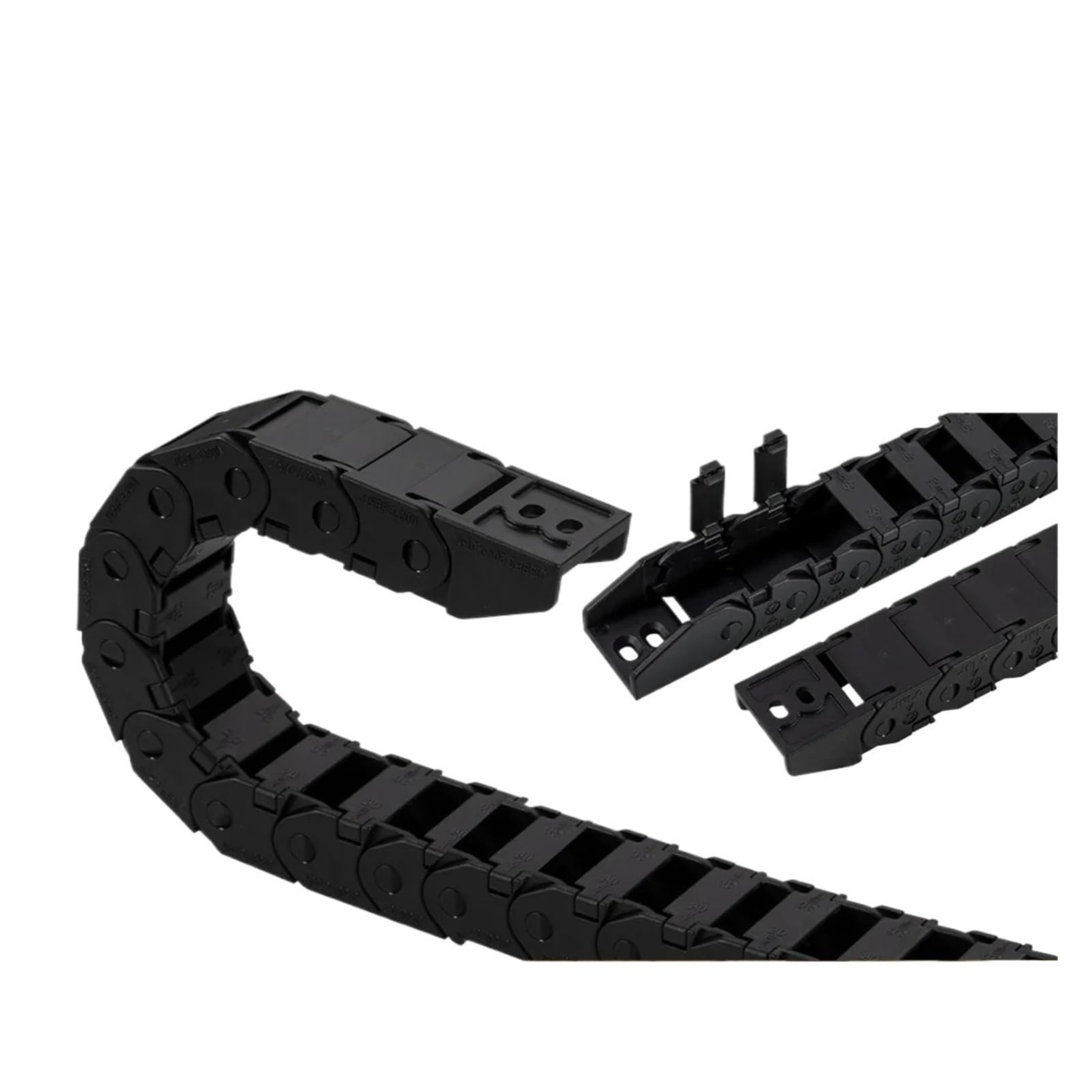 Drag Chain Cable Cable Chain Semi-Enclosed Interior Opening 15x15 15x20 15x30 Drag Plastic Towline Transmission Machine Accessories(38mm,15x15 mm)