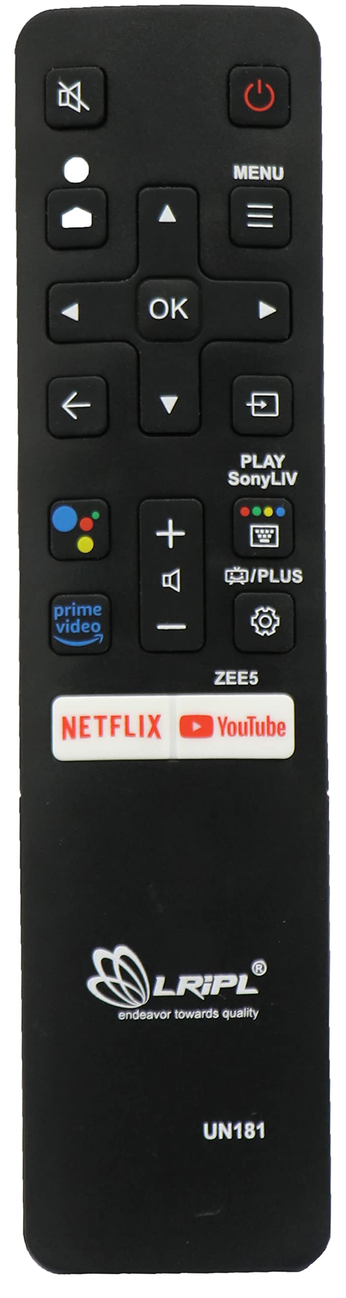 4IN1 Universal TV Remote Control for Realme,Onida, MI, Samsung Smart LCD LED TV- No Setup Required