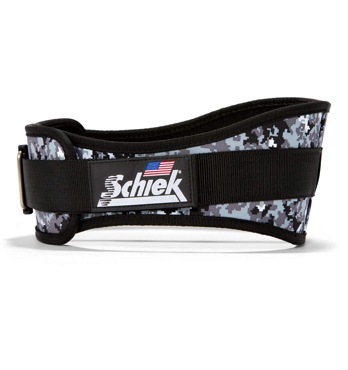 Schiek Sports 2006 Nylon 6 Inches Weight Lifting Belt - Support Belt for Power Lifting - Long Lasting - Digital Camo