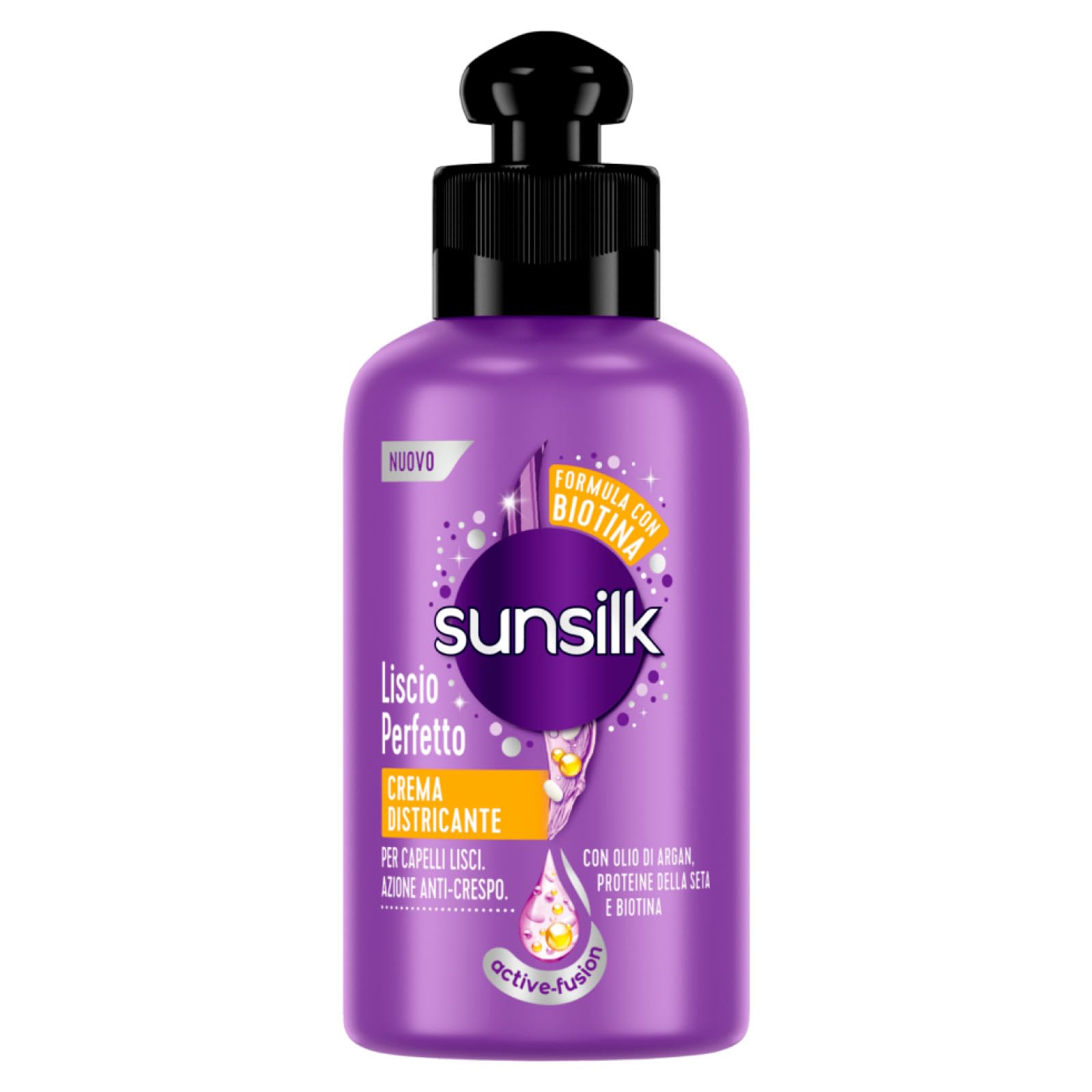 Sunsilk Crema Districante Liscio Perfetto per Capelli Lisci Azione Anti Crespo - 5 Flaconi da 200 ml