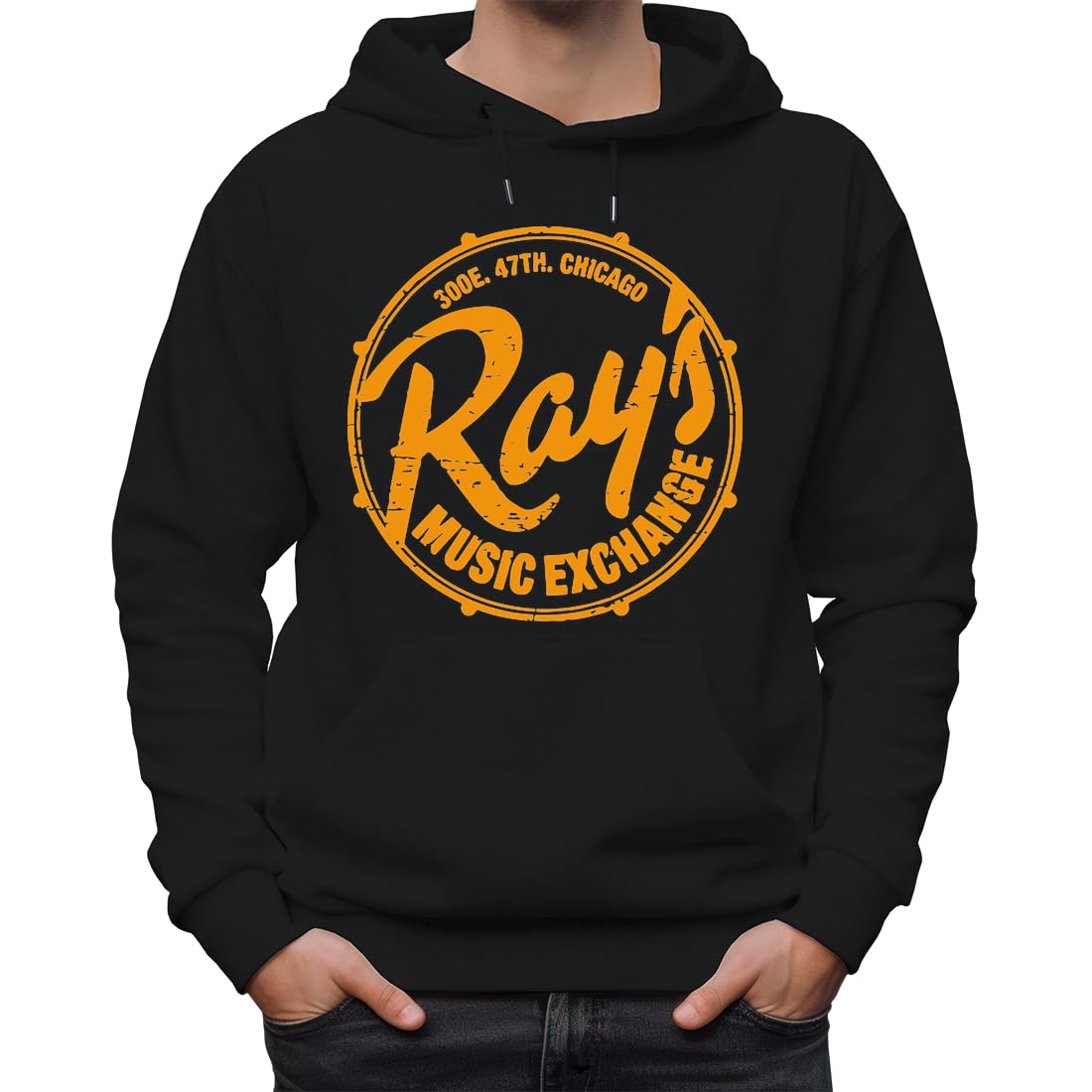 Ray's Music Exchange Klasyczna unisex bluza z kapturem dla mężczyzn i kobiet