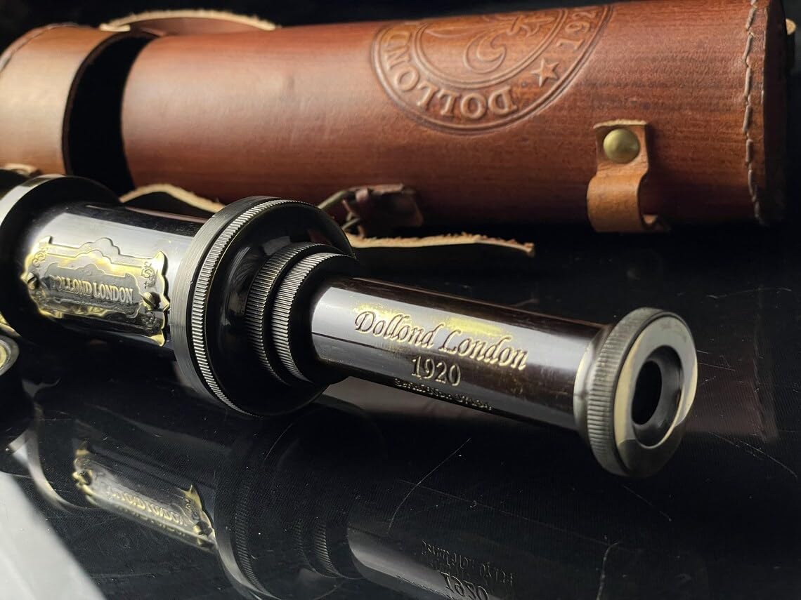 Personalized Brass Antique Decor Spyglass Handheld Telescope for Adventure Enthusiasts Nautical Decor for Gifting Halloween Decor