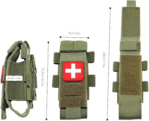 Miniatura 9 de Molle de corte láser táctico de operación con una sola mano para torniquete médico y bolsa de soporte de cizalla, bolsa de primeros auxilios, kit de
