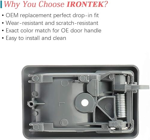 Miniatura 16 de IRONTEK 1 par de manijas de puerta interiores marrones para lado delantero/trasero izquierdo y derecho para Toyota 95-00 Tacoma/89-95 4Runner