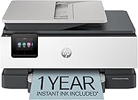 HP OfficeJet Pro 8139e Wireless All-in-One Color Printer: AI-Enabled Print/Scan/Copy/Fax, Duplex, ADF, Instant Ink Trial for Home Offices