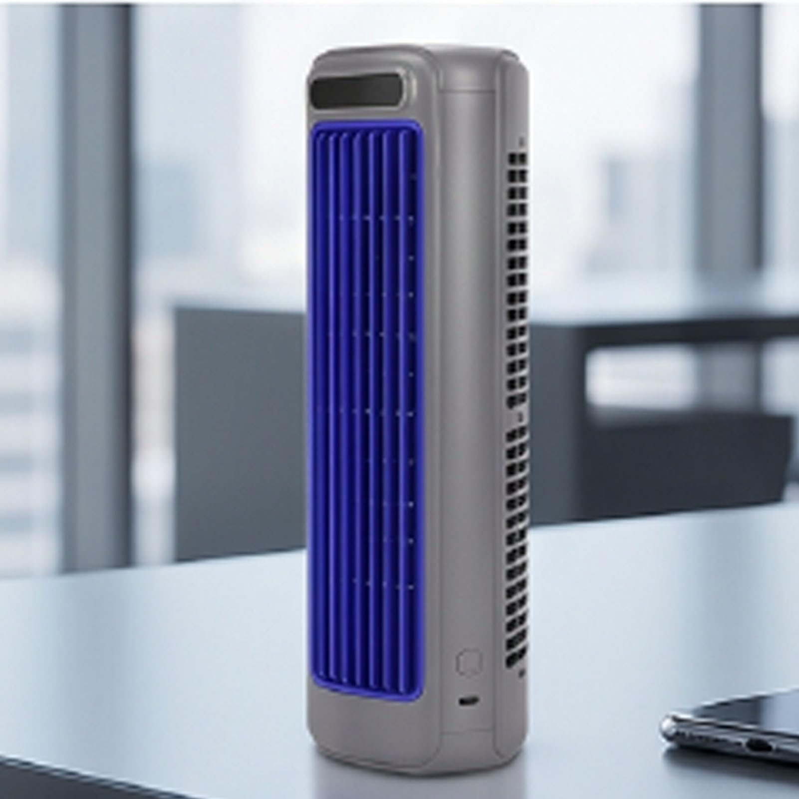 Fockety Ventilatore Circolatore D'Aria Portatile, Raffreddatore D'Aria da Tavolo Senza Lama a 3 velocità Motore Silenzioso a Levitazione Magnetica con Batteria da 2000 MAh, Ventola di