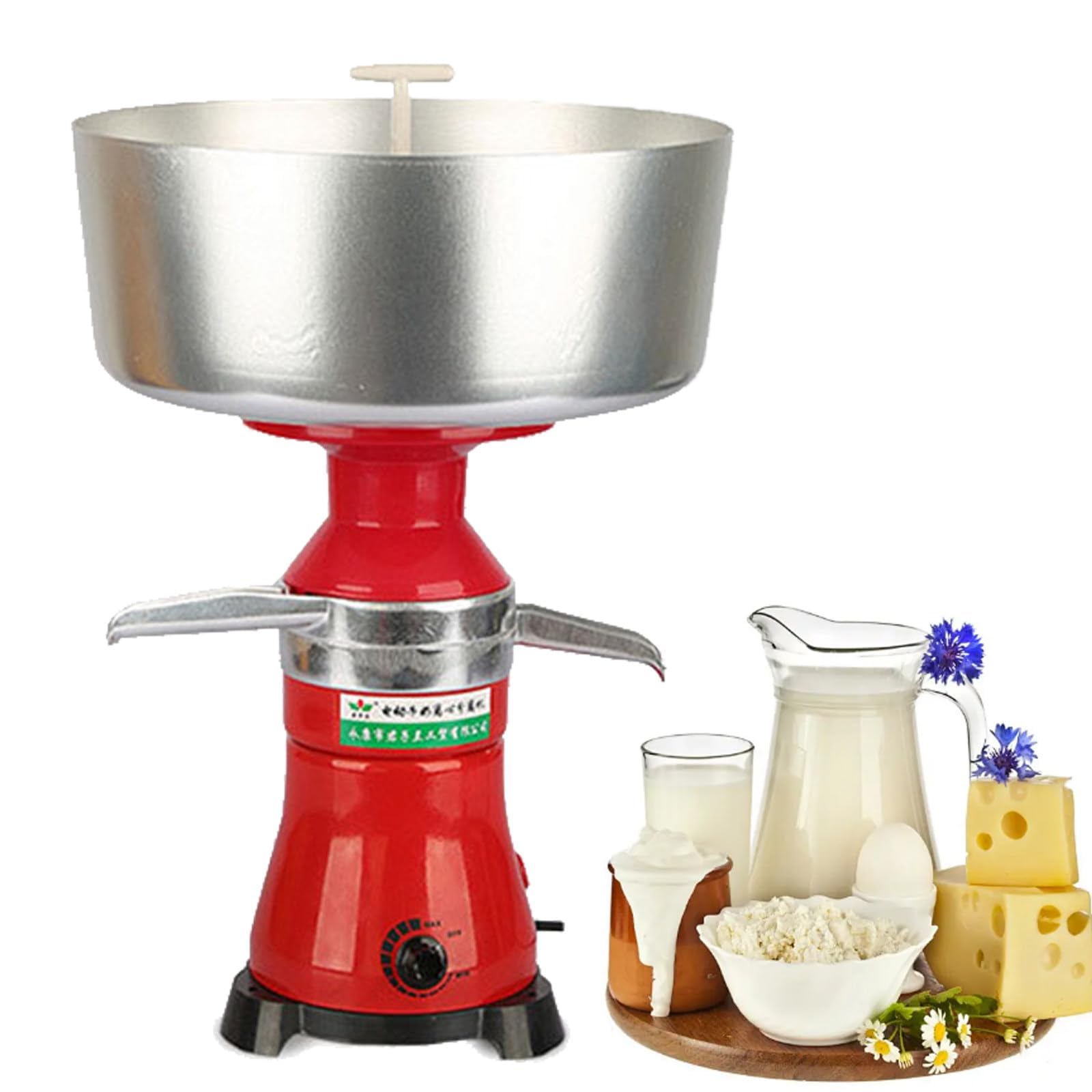 Separatore elettrico per crema di latte, 80 l/h, centrifuga, per la lavorazione di prodotti lattiero-caseari domestici, ideale per latte fresco di capra e mucca