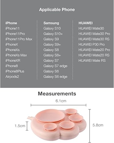 Miniatura 7 de Cargador inalámbrico Blue Cat Paw - Almohadilla de carga rápida de 15 W para iPhone y Android, regalo tecnológico genial para niños, mejores brotes