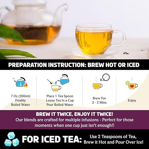 Miniatura 122 de BREWIX, Discover India Caja de regalo de Navidad de té negro prémium (6.34 oz/más de 90 tazas) Juegos de regalo de té para amantes del té 6 tés