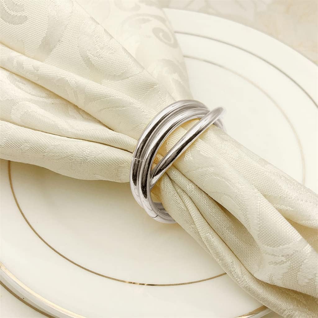 VIDI Golden Napkin RingsNapkin Buckles Restaurant Metal Holder Table Dinner Decor Cloth Towel Rings