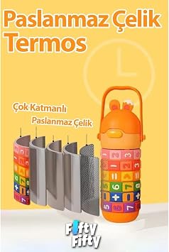 Vagonlife Pipetli Çelik Matara Mavi 430 ml