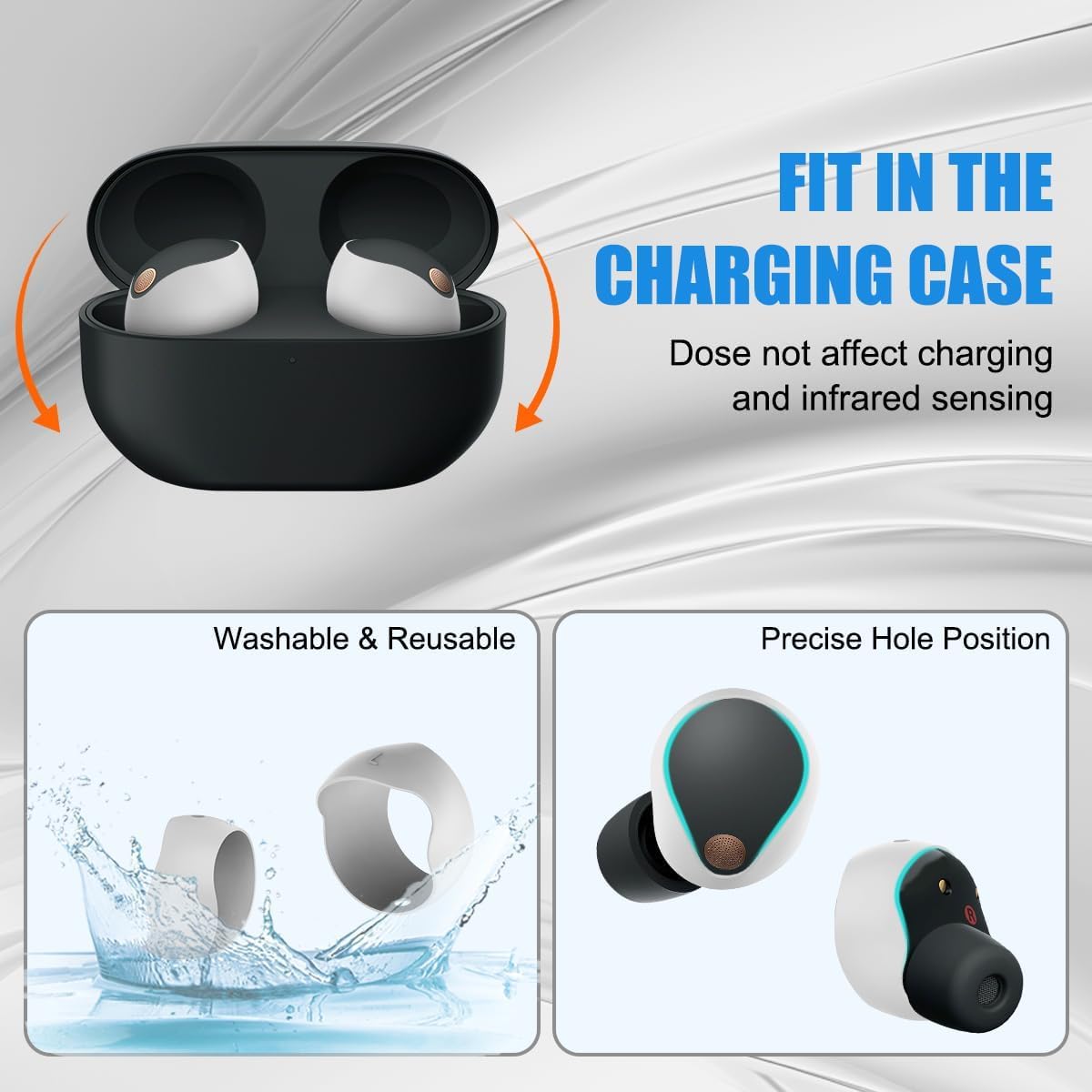 ソニー　WF-1000XM5(B) カラー：ブラック　シリコンカバー付き ソニー WF-1000XM5(B) カラー：ブラック シリコンカバー付き