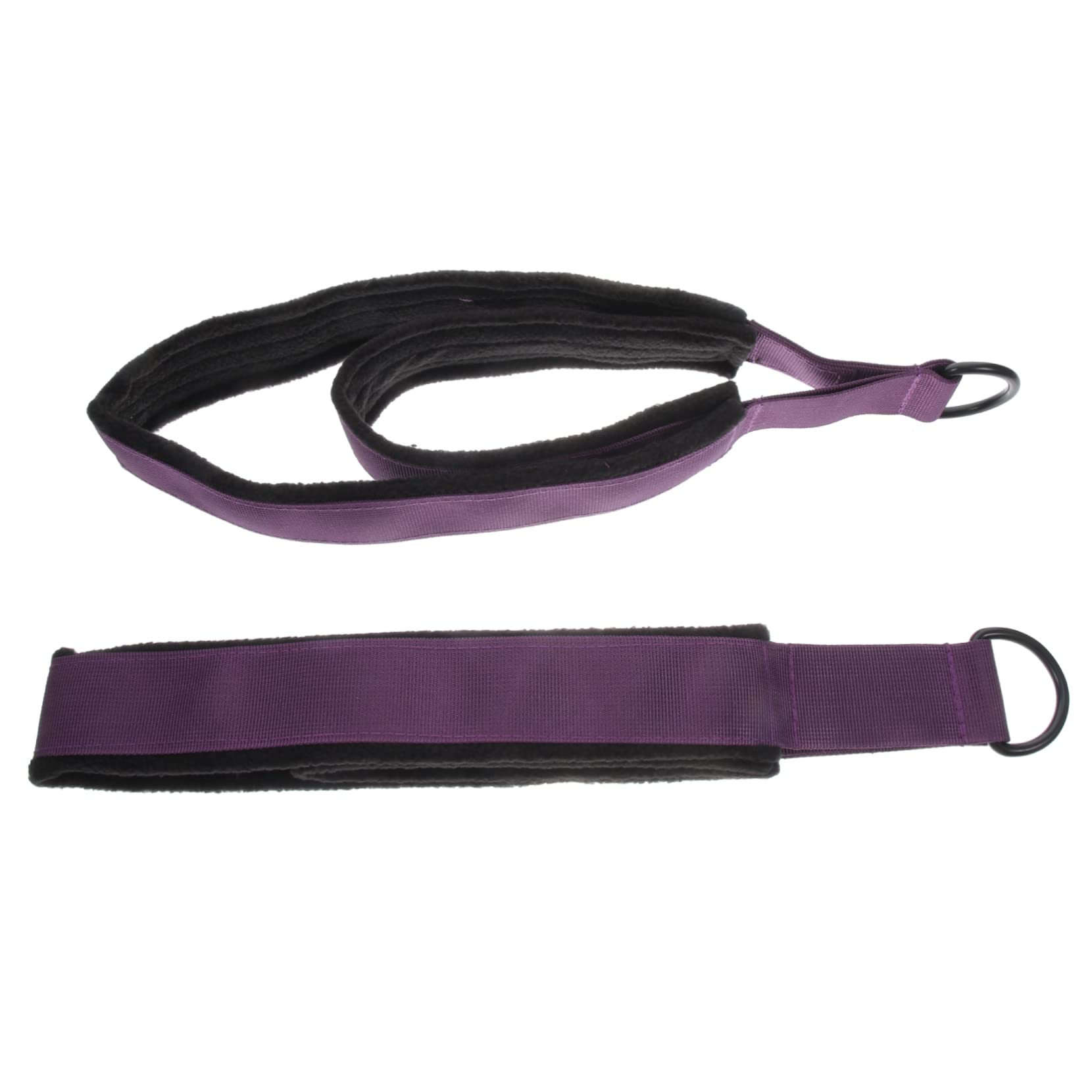 HEMOTON 2Pcs Elastic Yoga Stretch Straps Exercise Bands for Home Workouts Resistance Training Pilates and Stretching Durable High Elastic Material for All