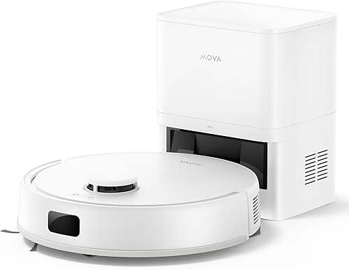 Mova E20 Plus Robot aspirateur Laveur avec Vidage Automatique, Auto-vidangeable