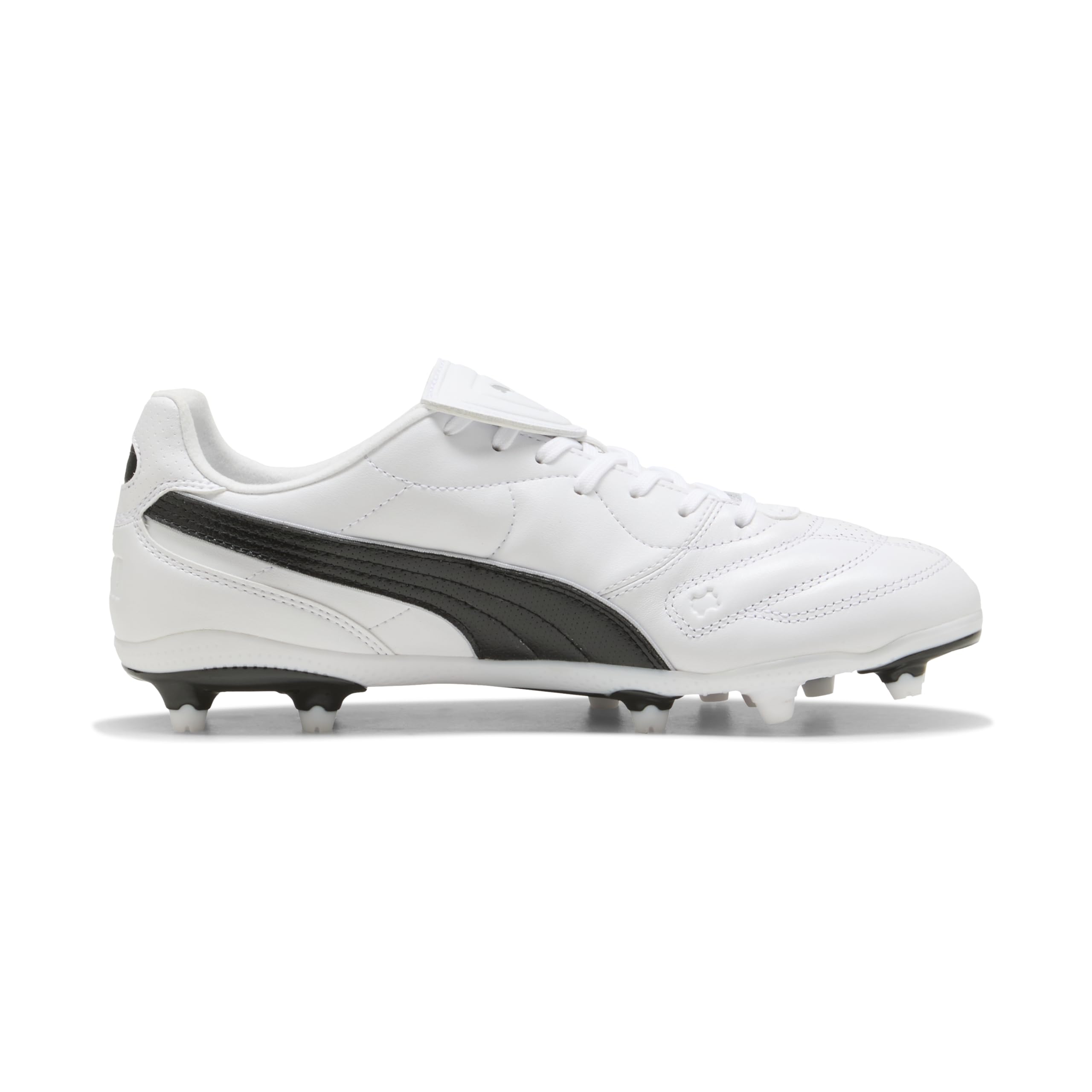PUMA King Liga FG/AG Fußballschuh, Unisex, Weiß/Schwarz, 5 UK – Ansicht 5