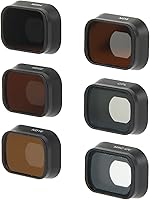 Vista 9 de DAUERHAFT Camera Filter, Waterproof Oil Proof 6 in 1 Coating Process Optical Glass Drone Camera Filter for Mini 3 Pro