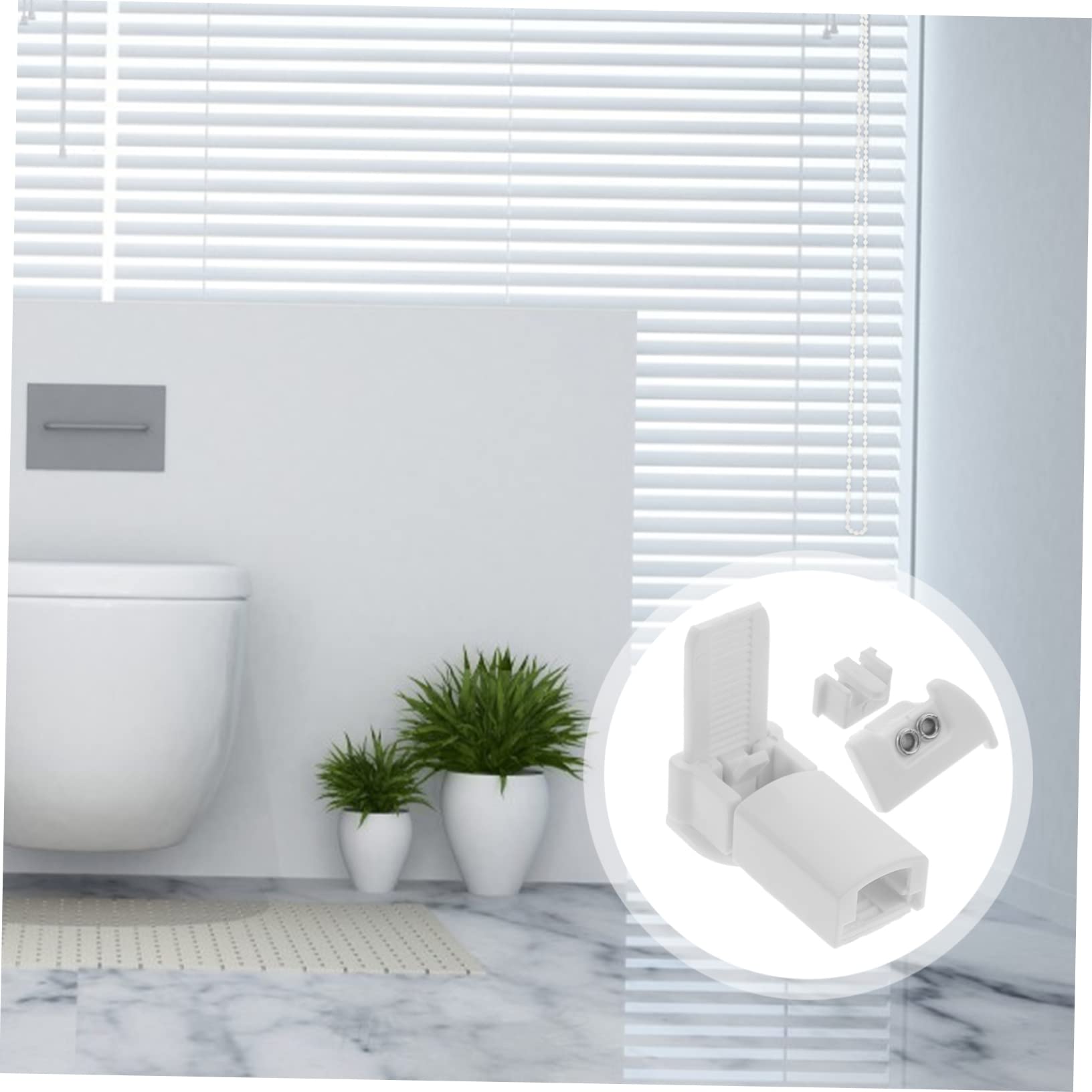 FUNOMOCYA 4sets Pleated Blind Repair Track Supplies Easy Installation Replacement Parts for Home Use Includes Left and Caps for Vertical Blinds and Pleated Shades