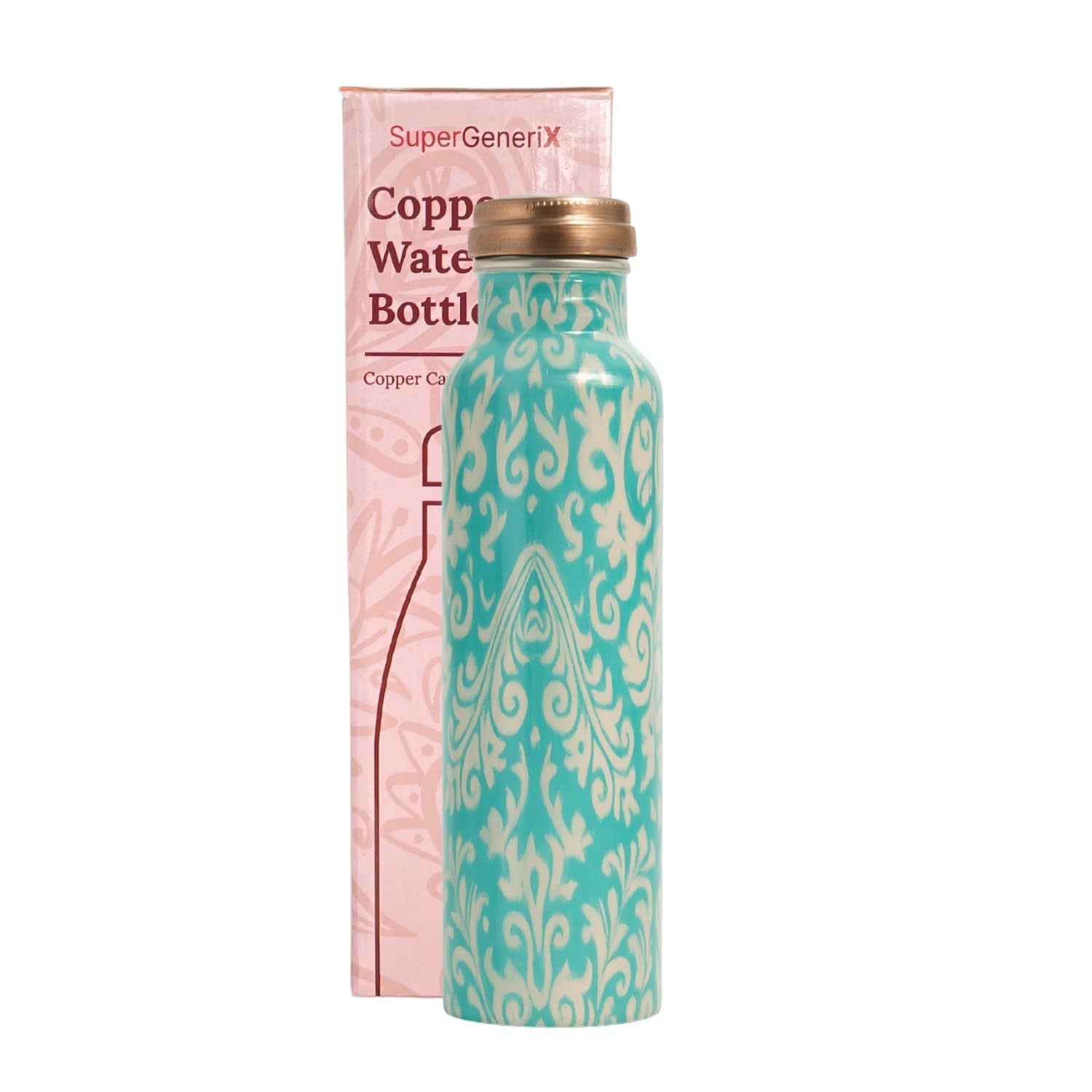 SuperGeneriX Copper Water Bottle - 1L Leakproof -9