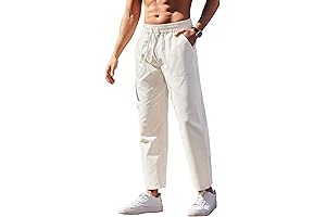 Summer Ready with Our Beach-Bound Pants for Men: Lightweight Linen, Drawstring Ease, and Yoga-Inspired Comfort