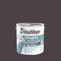 Maxmeyer Smalto All’Acqua Poliuretanico Satinato Marrone 2 L