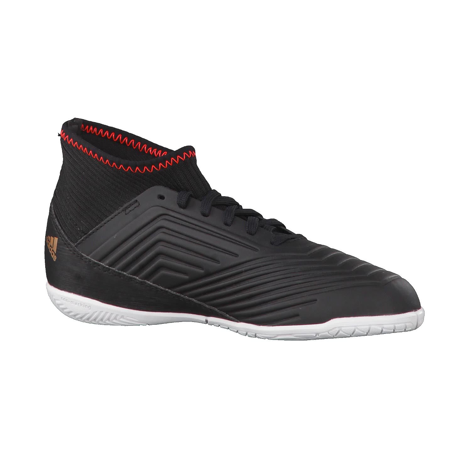 Adidas Predator Tango 18.3 In J Zapatillas de fútbol Sala, Unisex niños, Negro (Negbas/Ftwbla/Rojsol 000), 30 EU (11.5 Infantil UK)