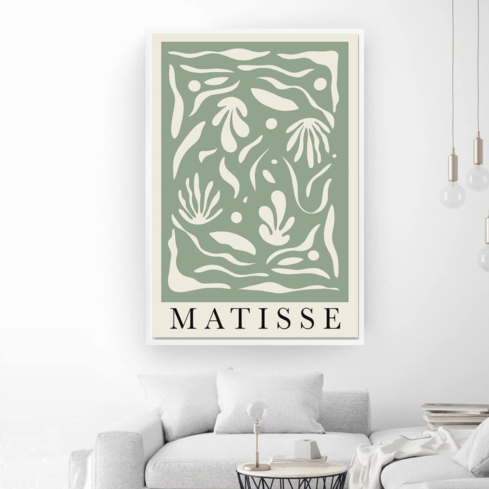 Matisse Abstracte Poster Roze Groene Lijn Art Print Nordic Botanische Canvas Schilderij Moderne Muur Foto Home Decor15.7 x 19.6 (40x50cm) x3 Geen frame