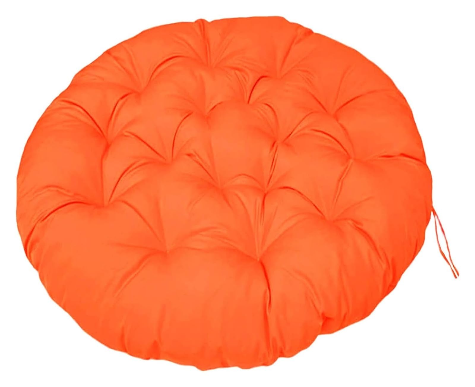 BINWAN Cushion 40-180cm Papasan Round Chair Cushion, Waterproof Overstuffed Removable,Hanging Swing Pad For Garden Terrace (Color : Orange, Size : 60x60cm)
