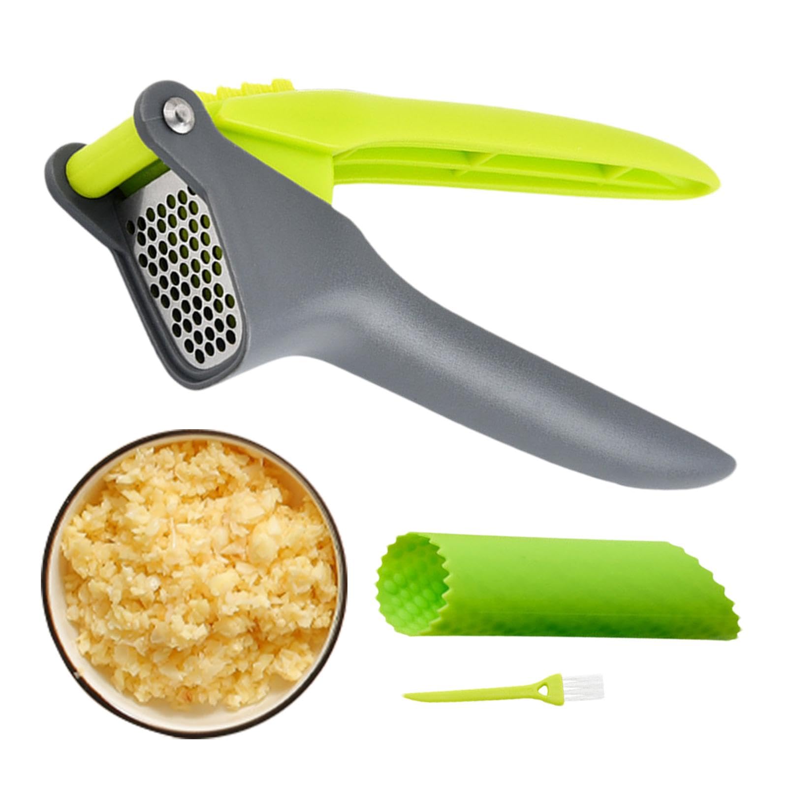 Knoflookpers food grade knoflookpers, klein knoflookgereedschap met ergonomisch handvat, knoflookmolen, gemakkelijk te persen en te reinigen, vaatwasmachinebestendig Knoflookpers food grade knoflookpers, klein knoflookgereedschap met ergonomisch handvat, knoflookmolen, gemakkelijk te persen en te reinigen, vaatwasmachinebestendig