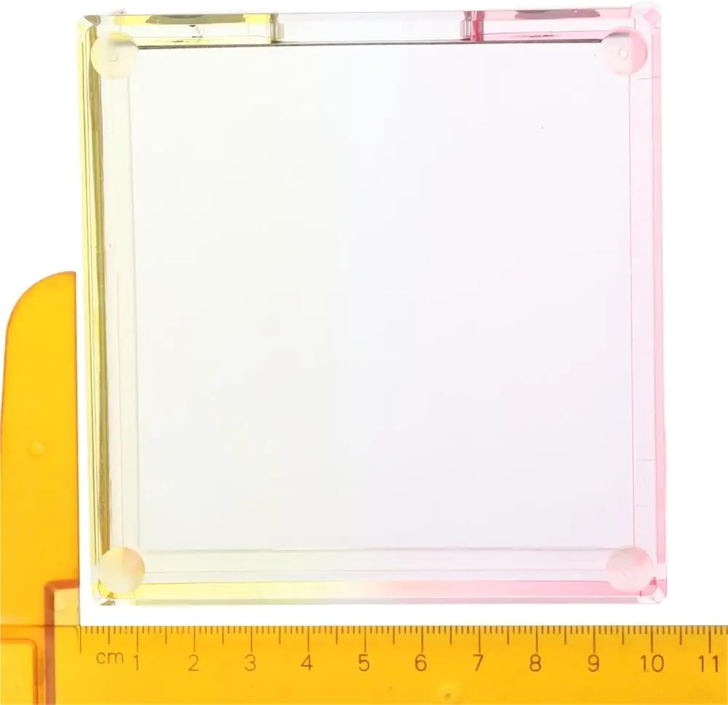 Post It Note Holder 2 Pack Acrylic Sticky Note Holder Pink Desk Memo Pad Dispenser Organizer