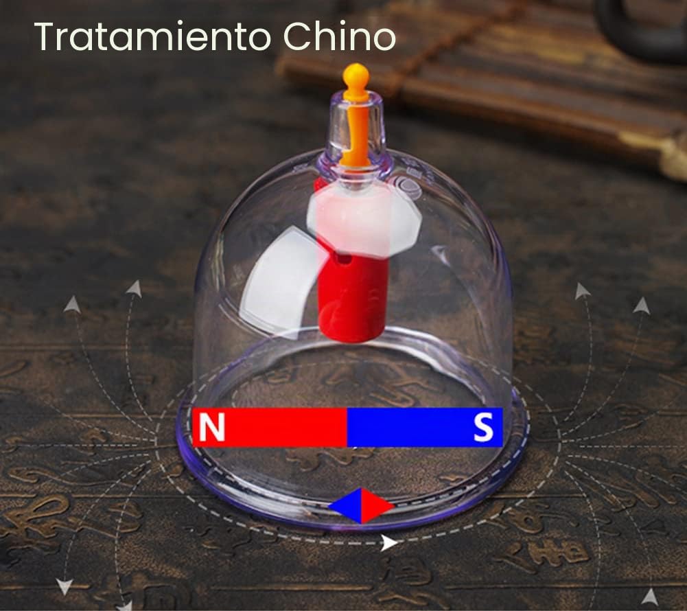 vFUYUANAS - Juego de terapia de ventosas de 24 tazas, set de terapia de ventosas chinas con bomba, juego de herramientas de masaje de espalda de copa para aliviar la fatiga