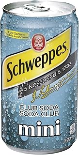 SCHWEPPES CLUB SODA 7.5oz/ 24 Cans