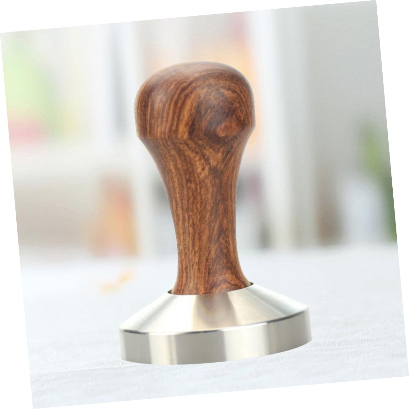 Pressino Caffè 57mm in Legno Ergonomico per Caffè Macinato Bar