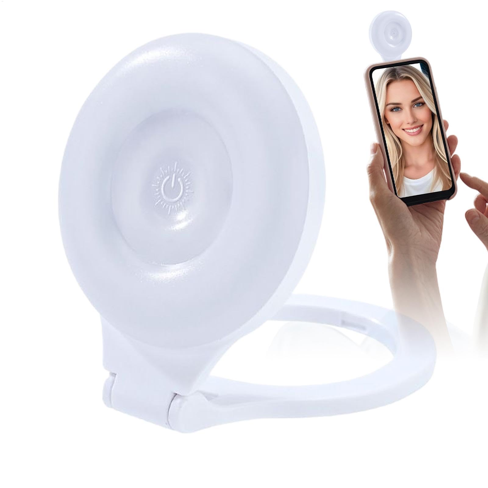 Luz portátil para selfie y videoconferencia con soporte magnético recargable 8