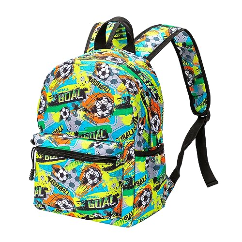 Treer Mochila Escolar Fútbol 3D Mochila Escolar, Mochila Escolar Niña/Chico, Mochila Niño 6 Años, Mochila Colegio Para Alumnos de Preescolar, Primaria y Secundaria