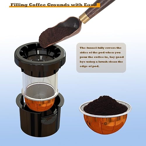 Miniatura 9 de Kit de herramientas reutilizables Vertuo Pods + 100 calcomanías de papel de aluminio para cápsulas Nespresso Vertuolina, solución perfecta para