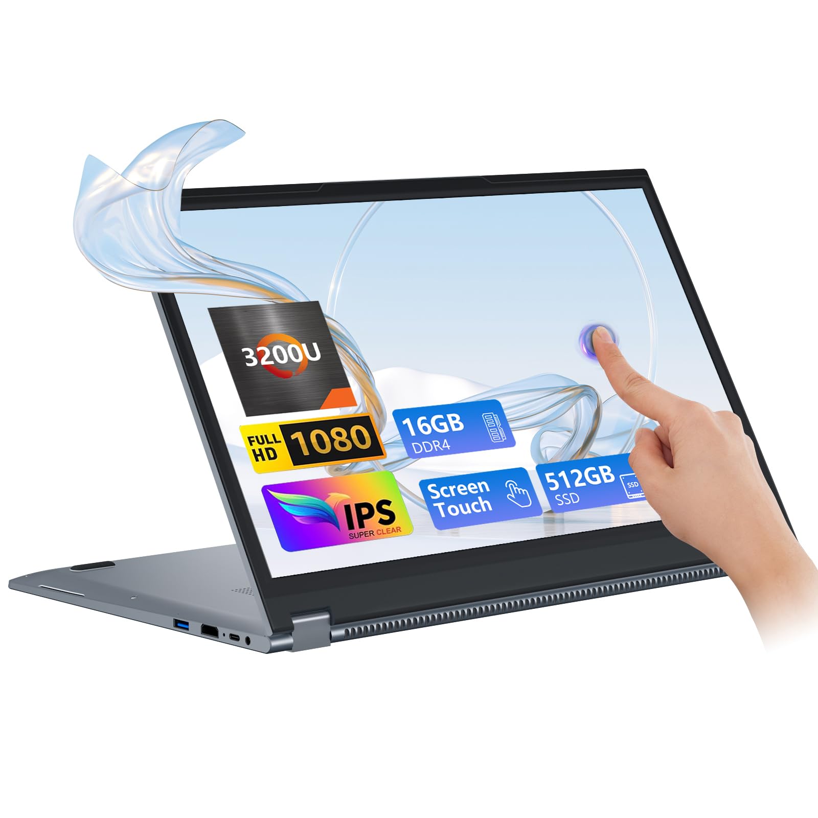Amazon.co.jp: ゲーミングノートパソコン、15.6インチ 2イン1ノート