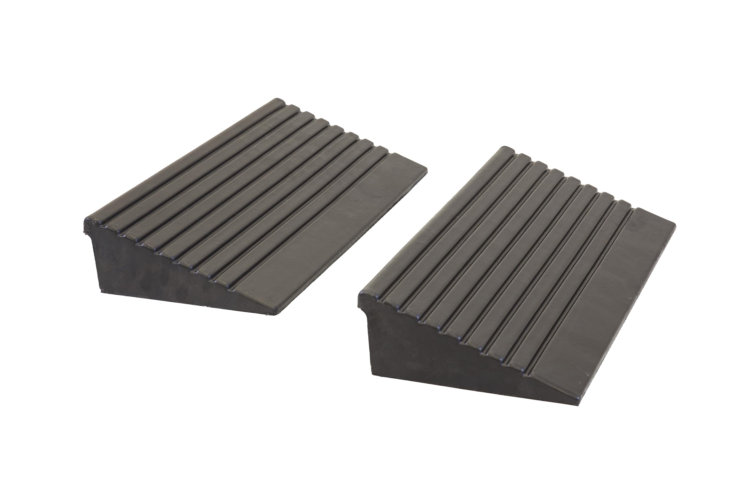 The Ramp People 100mm Rubber Kerb Ramps Pair - Driveway, Shed, Garage Access Ramp for Motorbikes & Cars