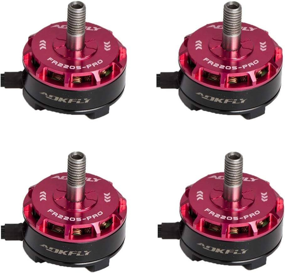 PRO2205 2450KV Brushless Motor Cooling Series for X210 QAV250 QAV300 FPV Racing Quadcopter by AOKFLY (2450KV, Red)