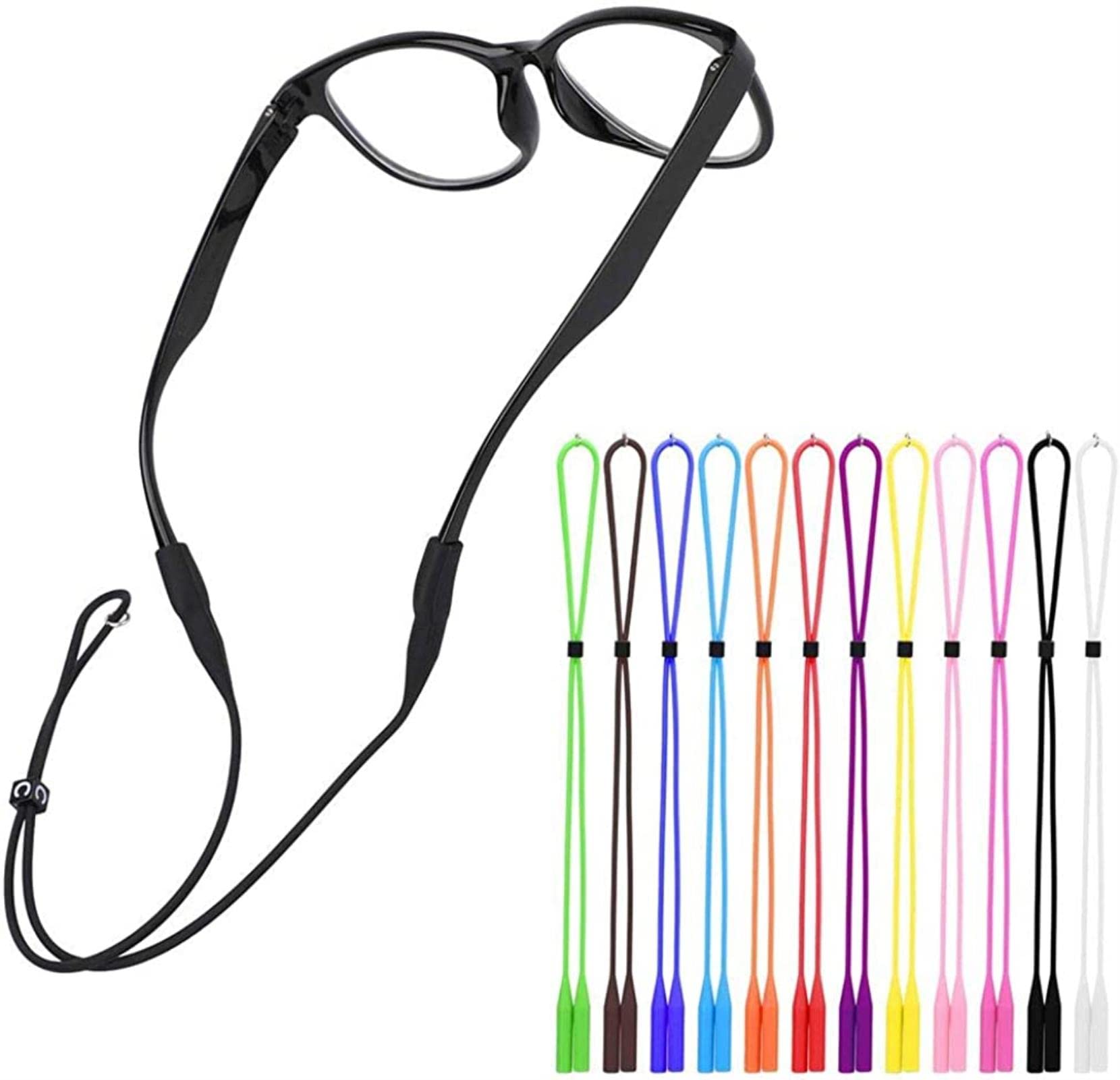 REVAHI Sangle de Lunettes de Soleil réglables Retenues de Lunettes de Sport Support de Cordon de Lunettes Anti-dérapant pour