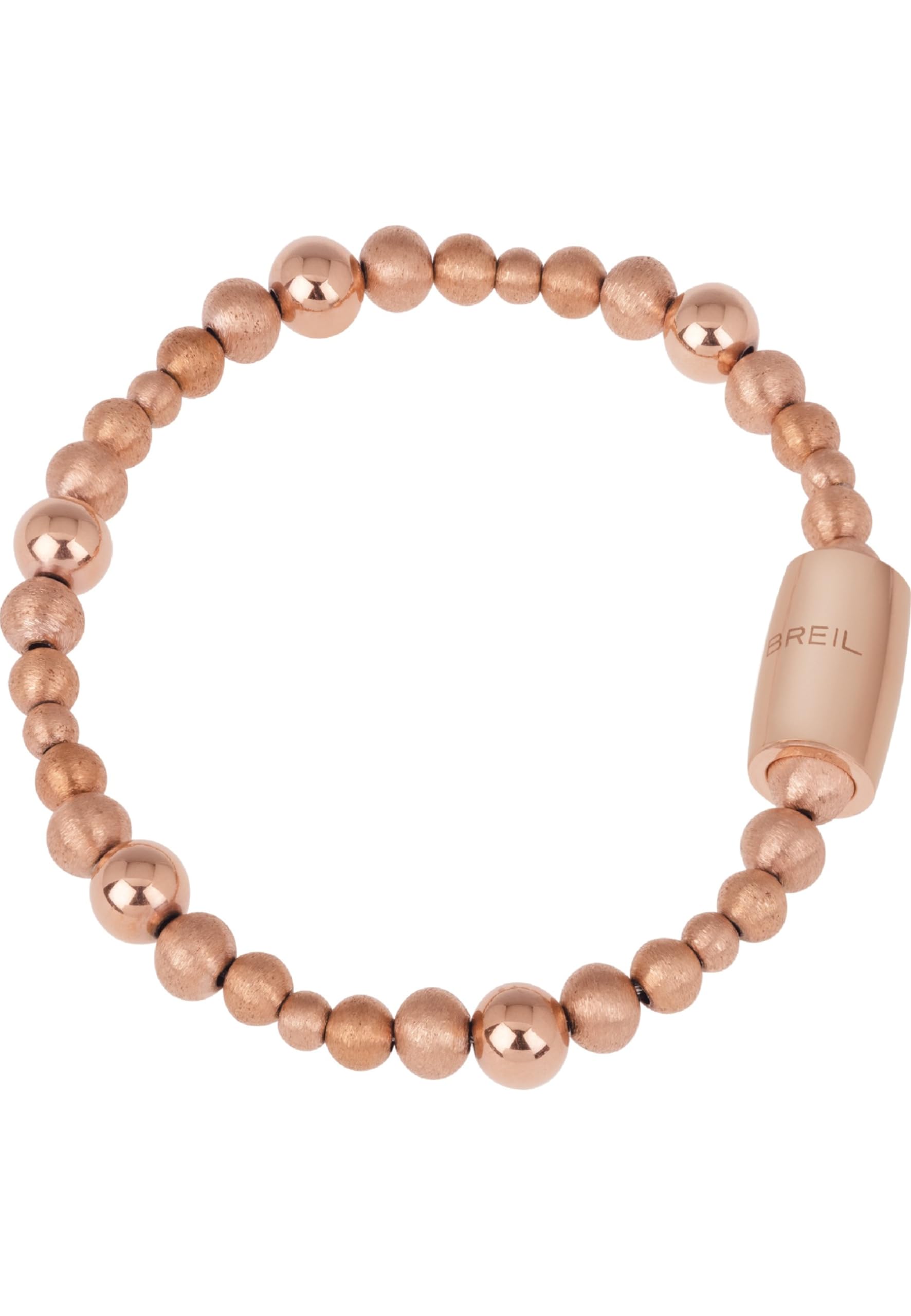 Breil - Bracelet for Women Small Sun Element MAGNETICA SYSTEM Collection TJ2936 - Women's Jewellery - Convertible Bracelet Combinable with Other Collection Elements - Rose Gold Steel, 19 cm
