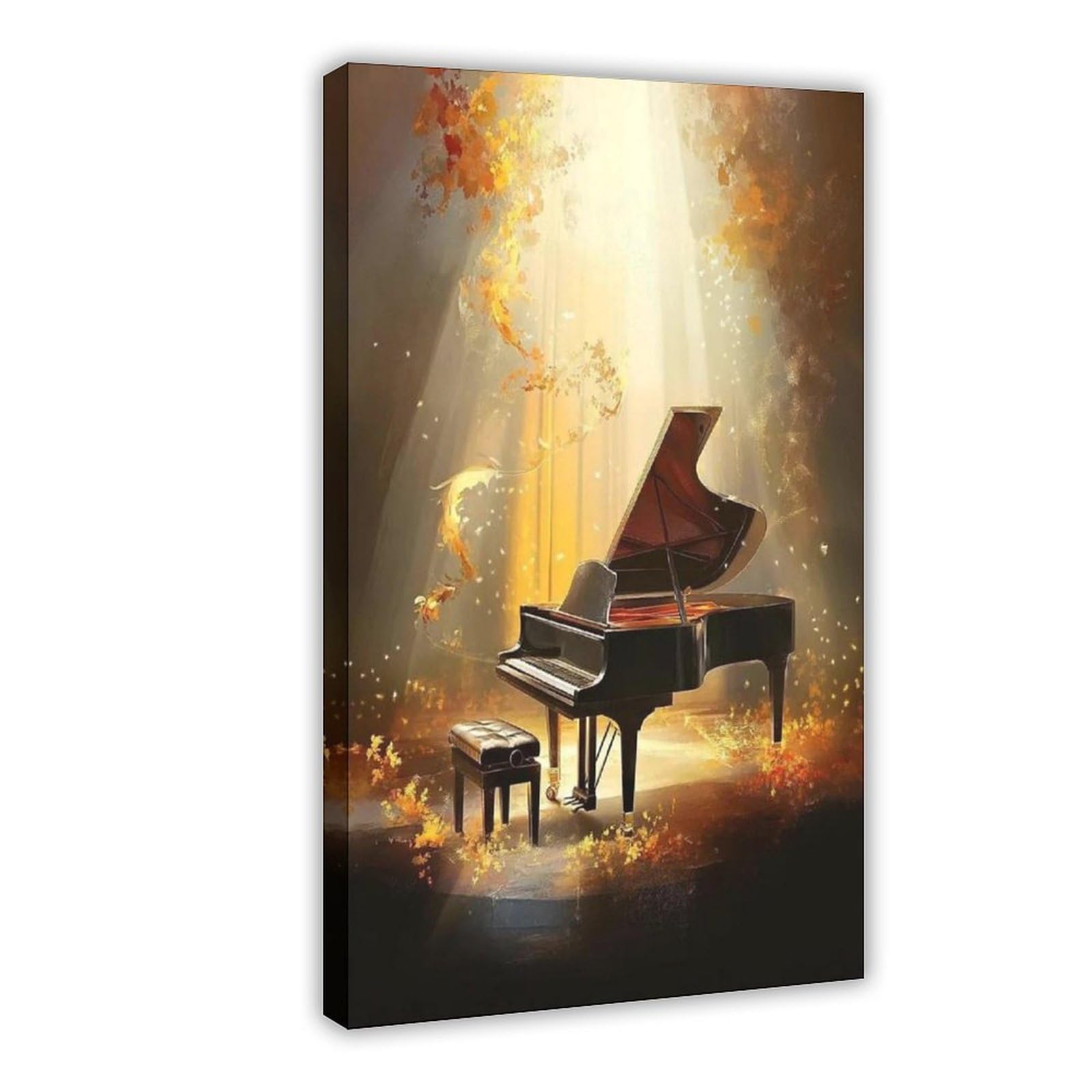 Stampa artistica da sogno, elegante decorazione per sala musicale, poster su tela, decorazione per camera da letto, ufficio, stanza, regalo, 61 cm L x 91,4 cm W
